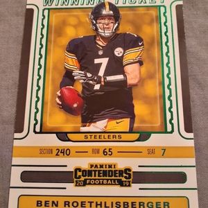 Ben Roethlisberger Green Winning ticket